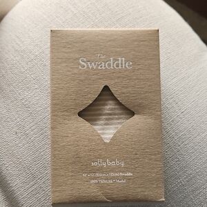 solly baby Cream Stripe Swaddle